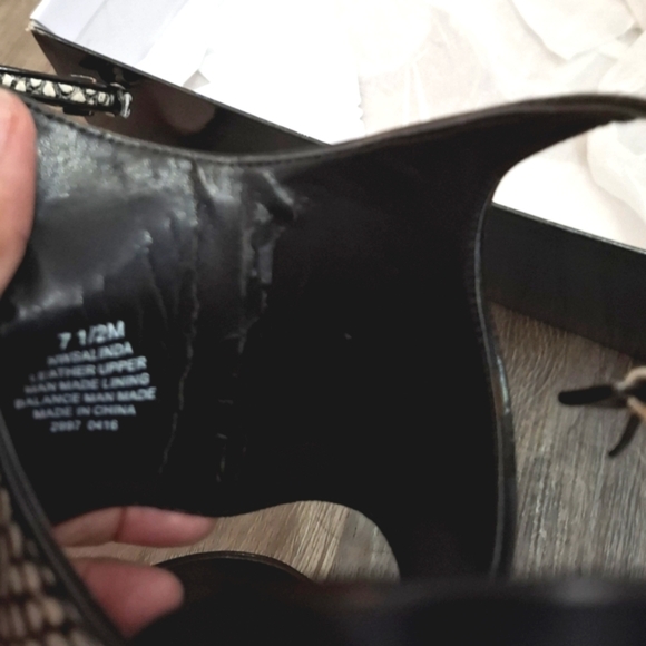 Nine West heels Shoes Womens Snake Print New with defects Size 7.5 - Picture 13 of 13